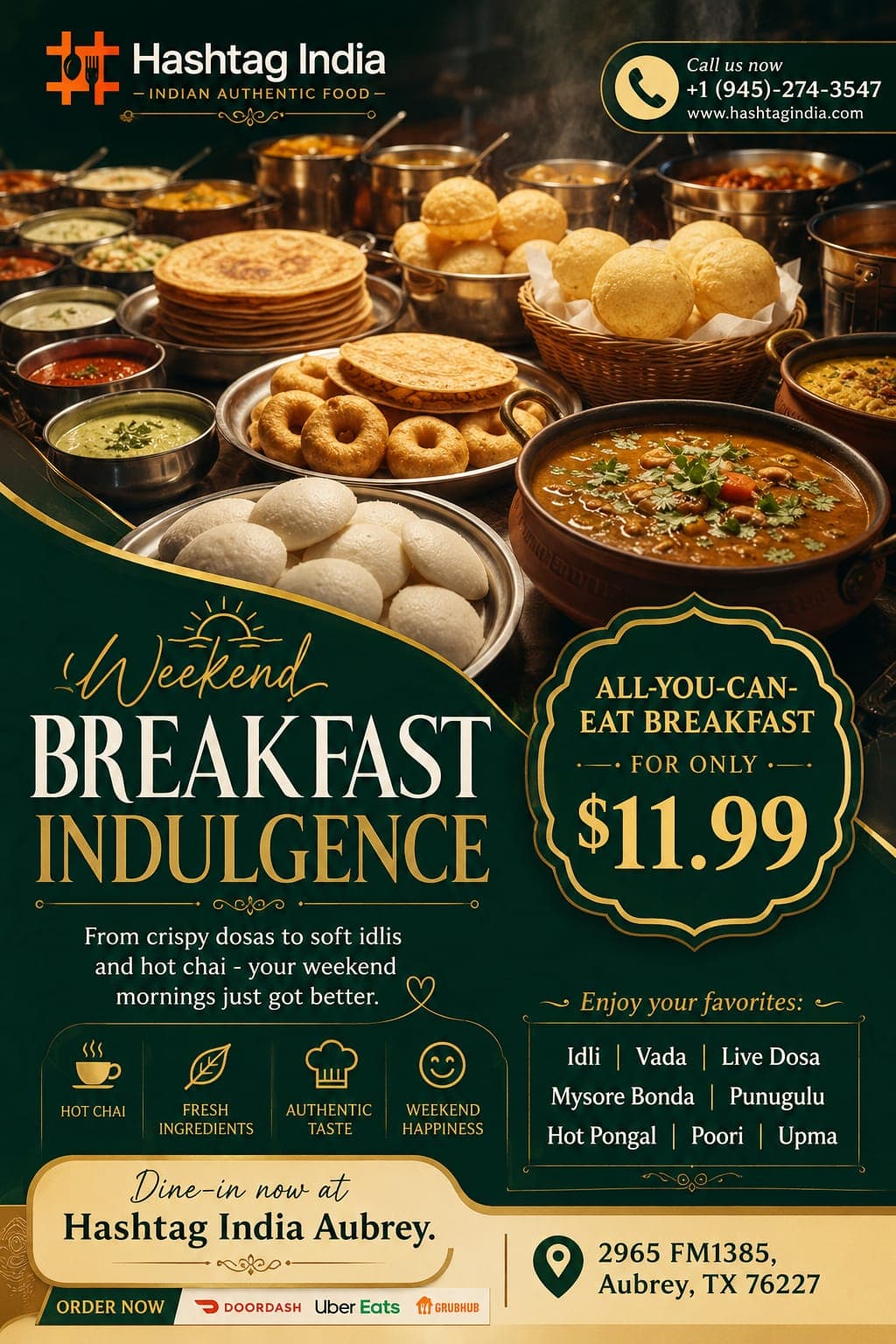 All-You-Can-Eat Weekend Breakfast for $11.99