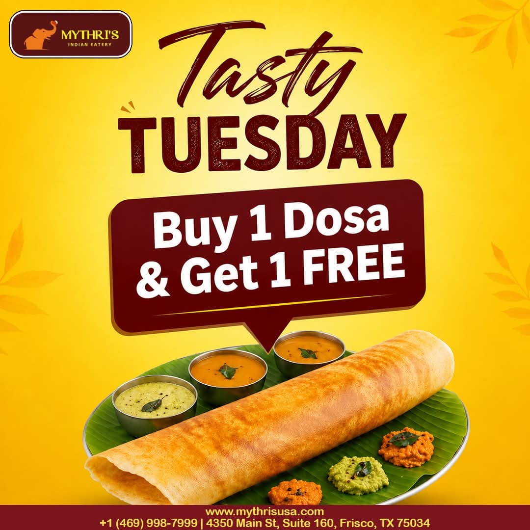 Buy 1 Dosa & Get 1 FREE