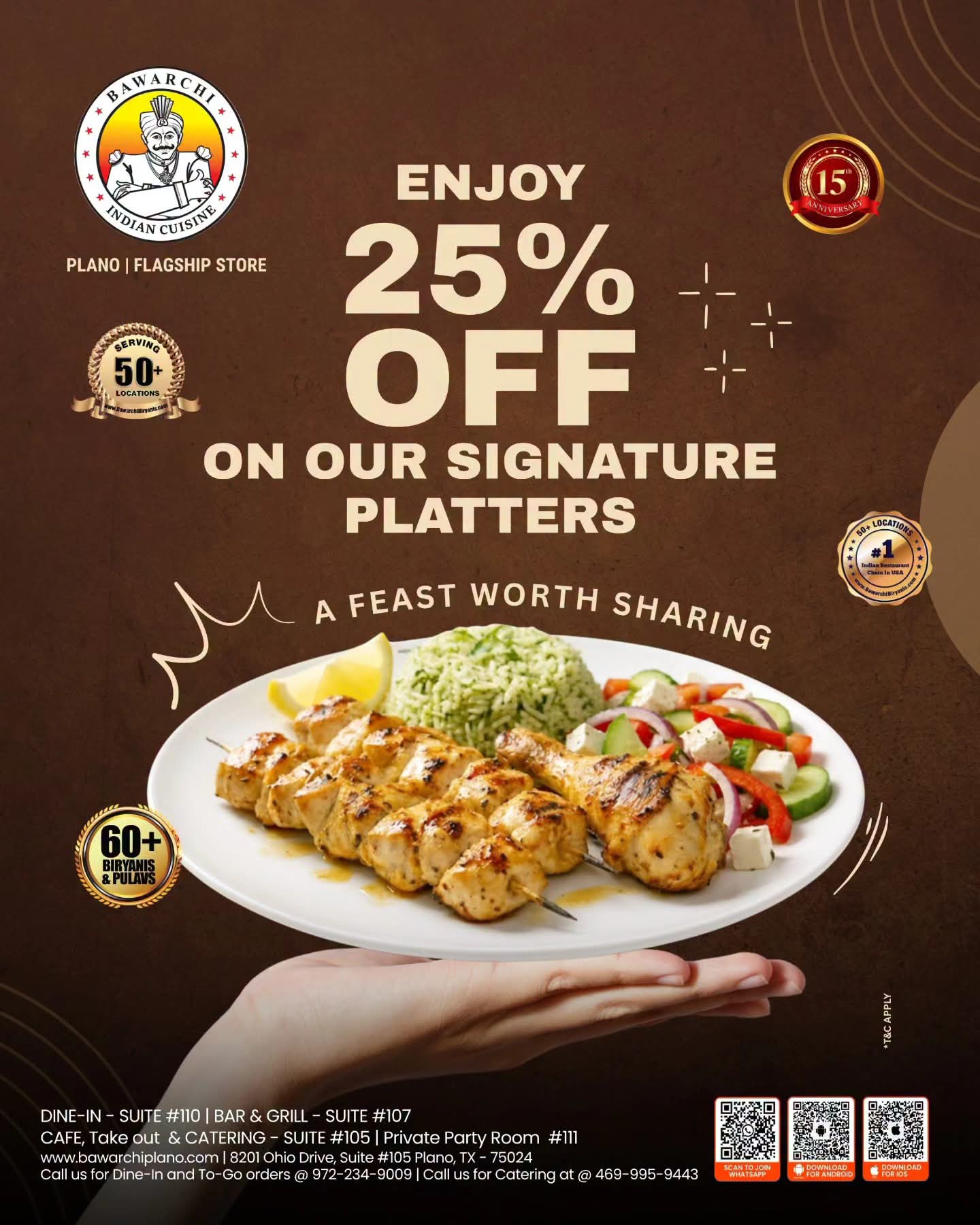 25% OFF on our Signature Platters