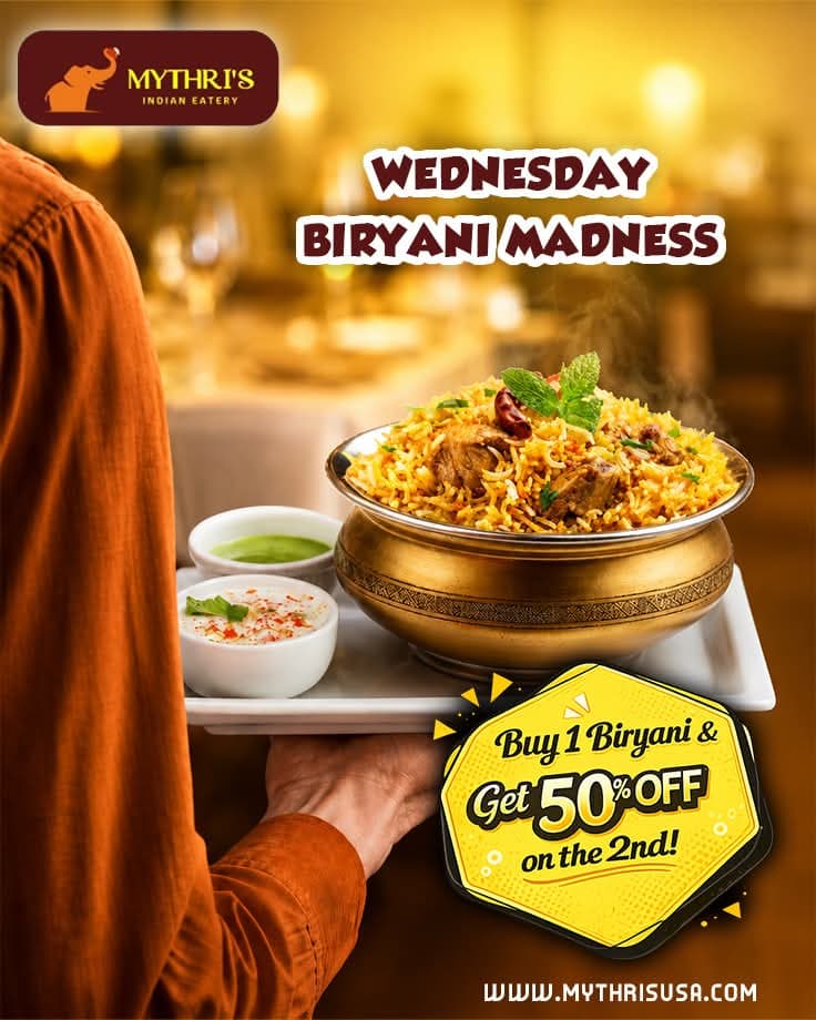 Buy 1 Biryani & Get 50% OFF on the 2nd!