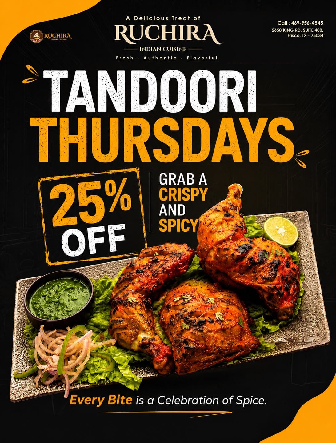 Tandoori Thursdays: 25% Off