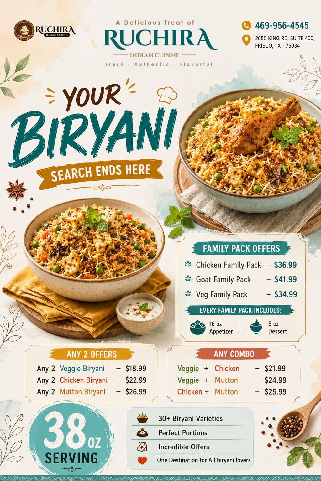 Ruchira Indian Cuisine deal